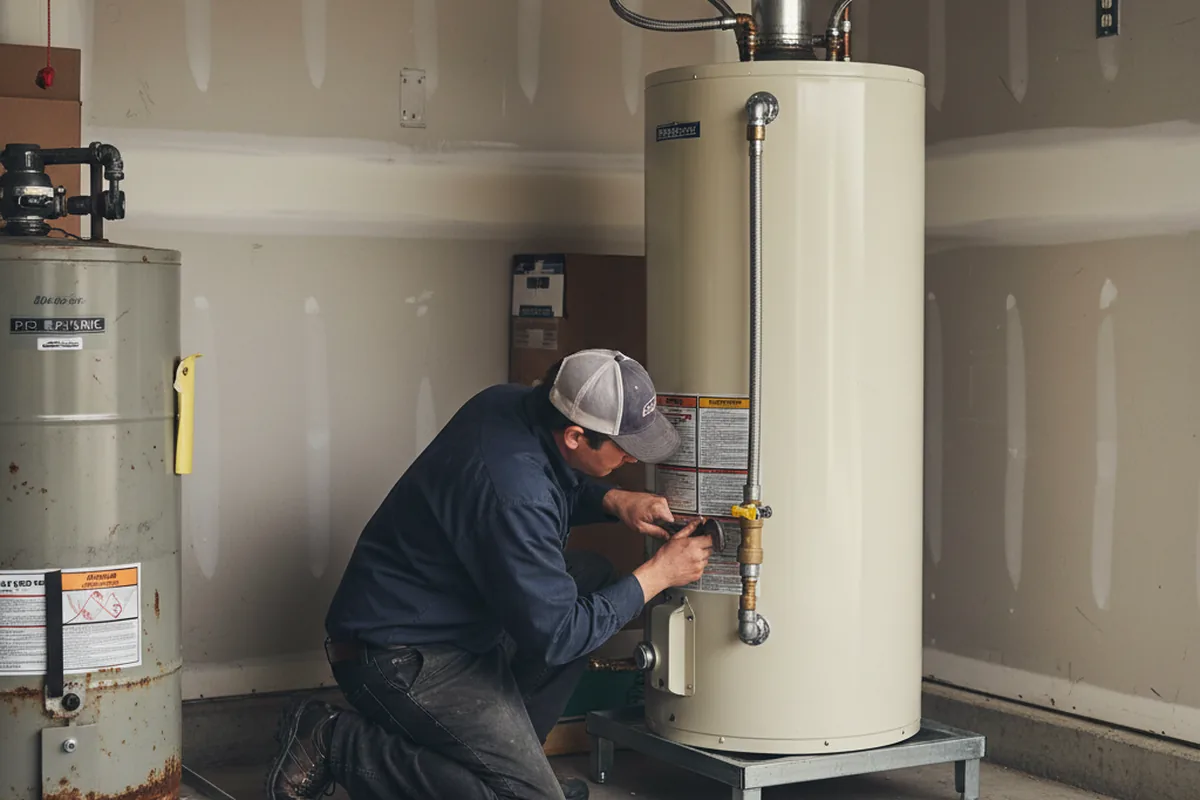 Water heater and shutoff valve replacement in Bonham